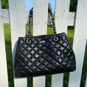 Kate Spade Maryanne Tote Quilted Black Leather